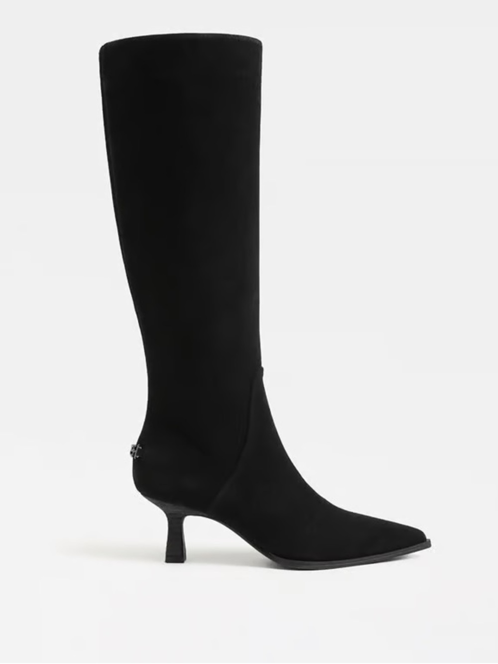 CIRCUS BY SAM EDELMAN YULIA BLACK SUEDE KNEE BOOTS 8.5 WIDE CALF